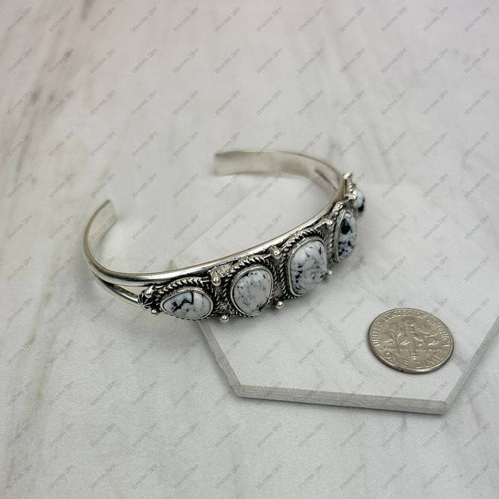 White Turquoise Bangle
