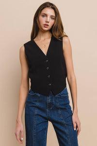 CRISS CROSS BACK TAILORED VEST