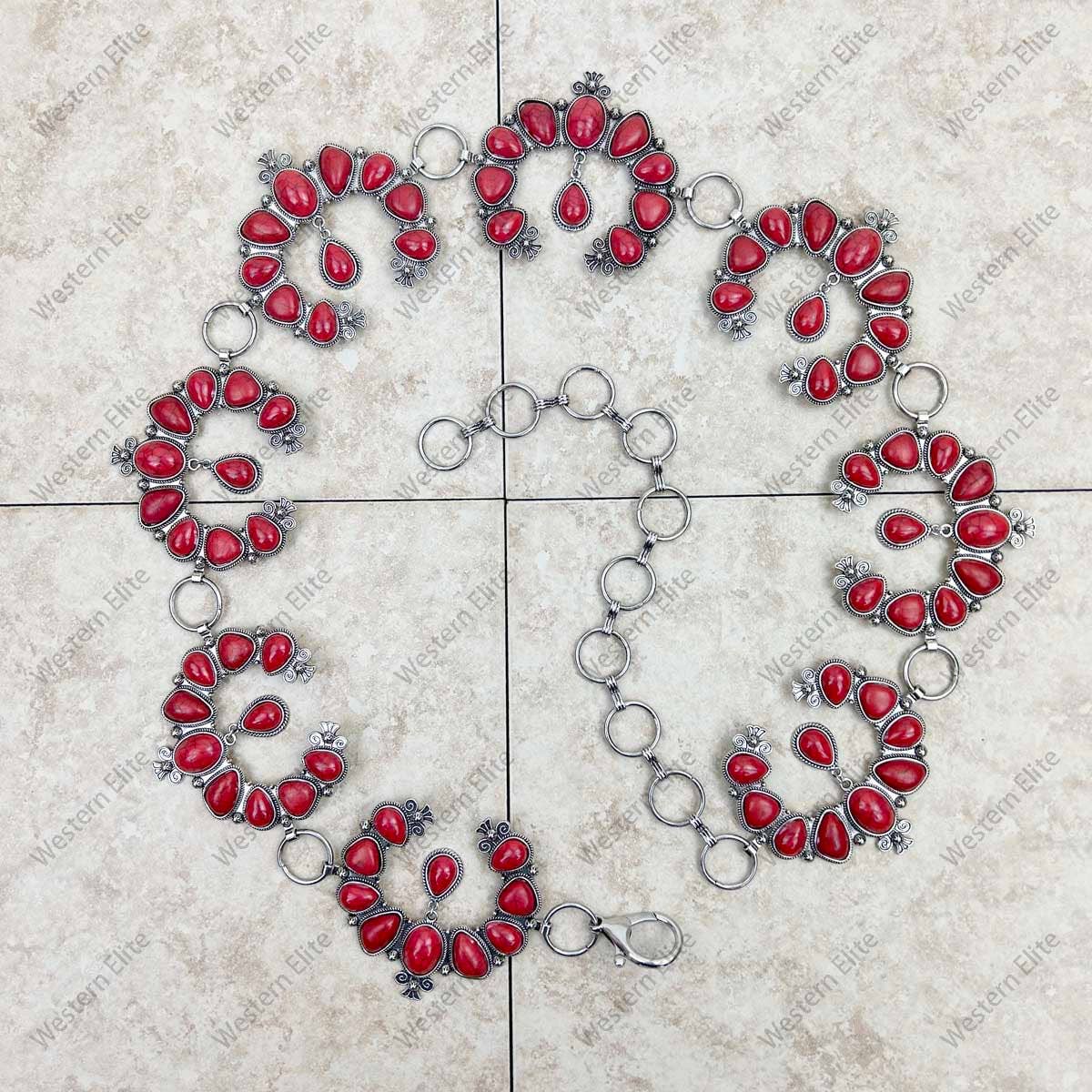 Squash Blossom Chain Belt