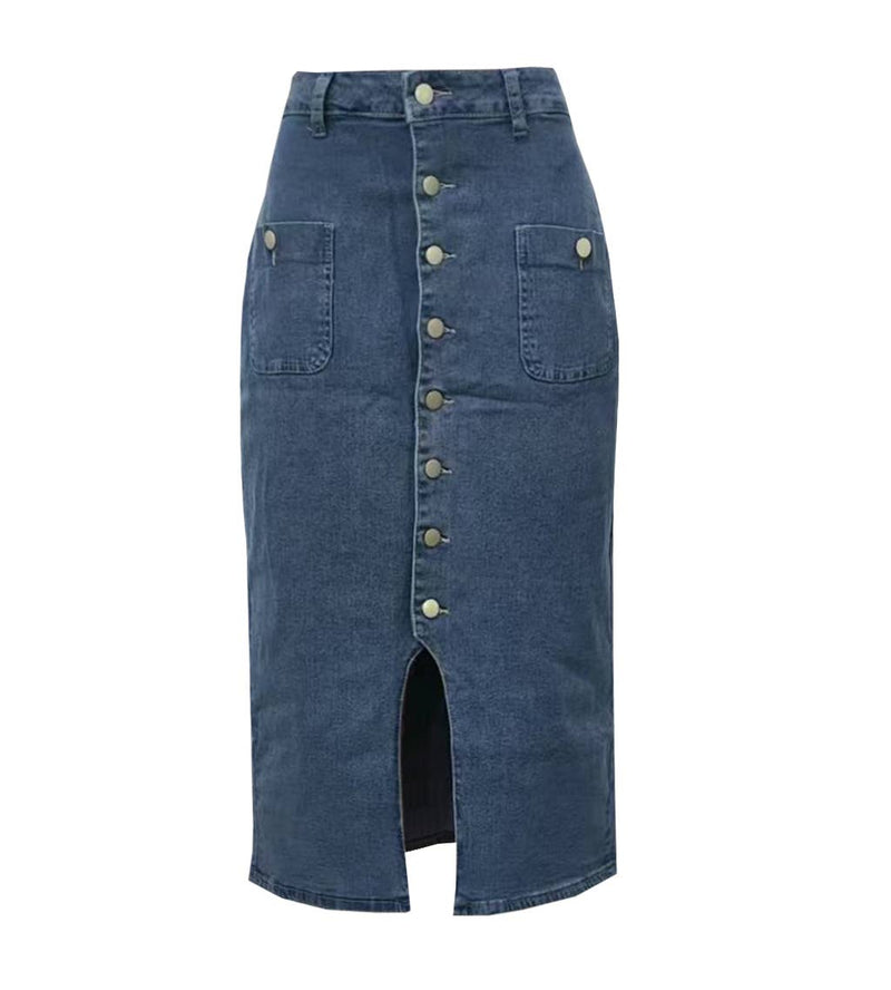 Denim Pencil skirt