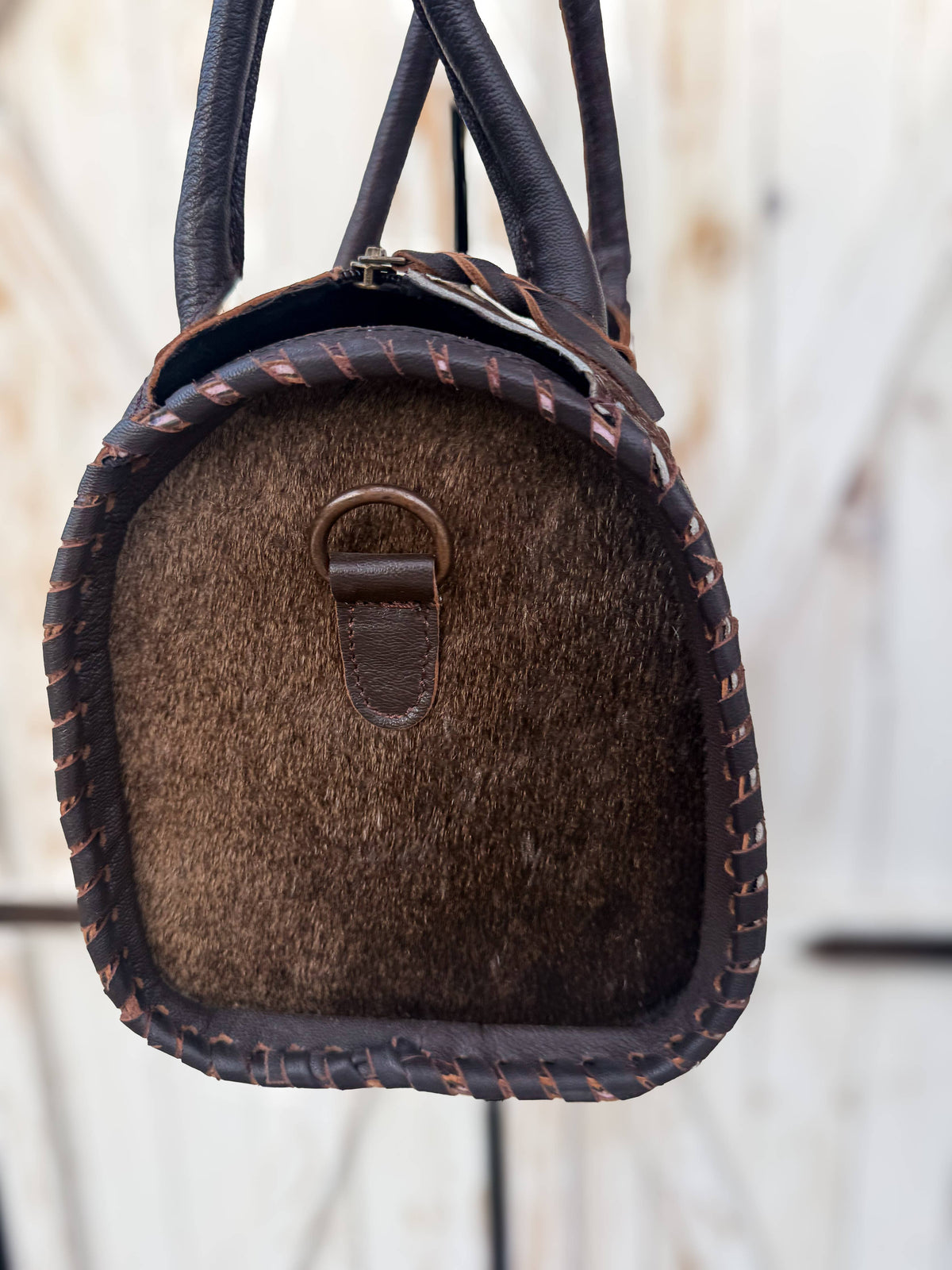 Blurry Skies, Steady Spirit | Western Leather Satchel