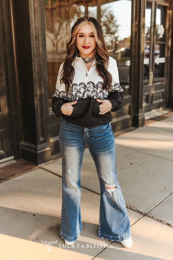 Dark Wash High Rise Trouser Jeans