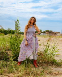 LEVI RUFFLE MAXI TOP
