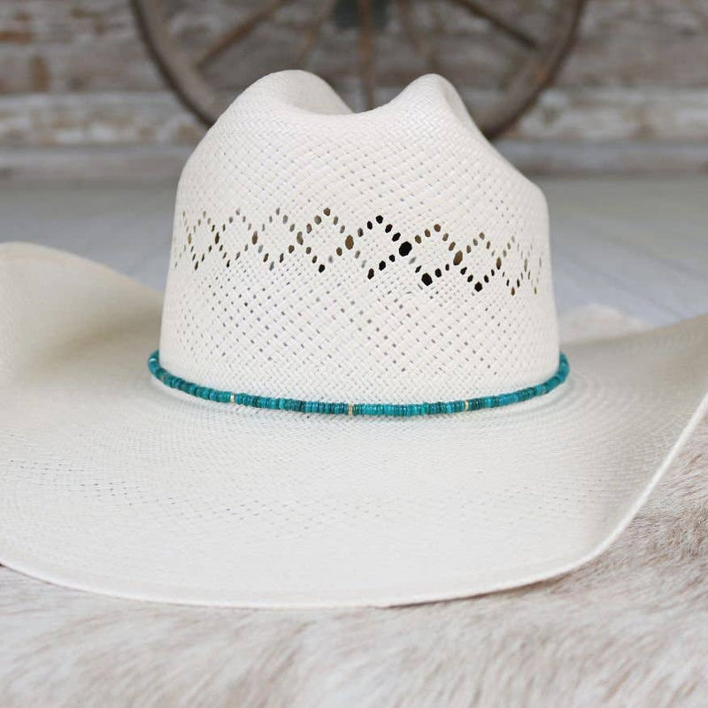 Teal Shell Hat Band - Eliza