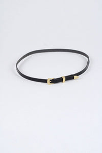 Crocodile Print Leather Hat Band w/ Buckle