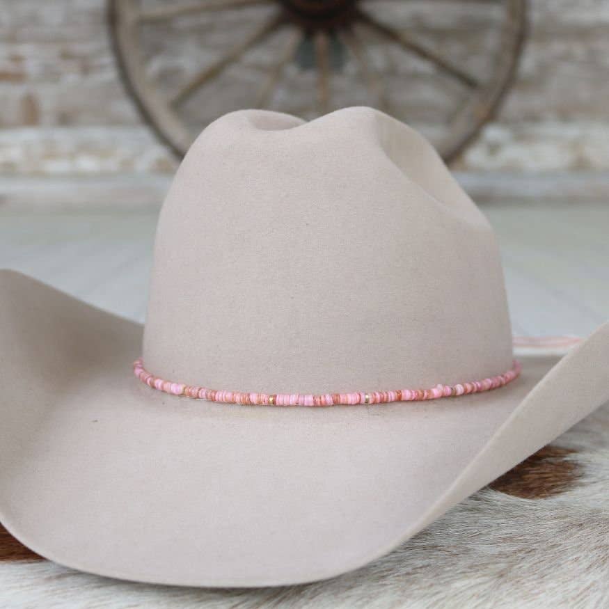 Pink Shell Hat Band - Mabel